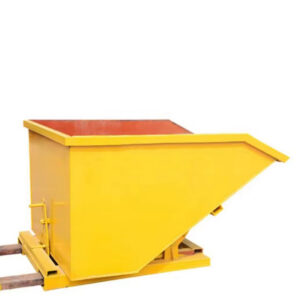 Forklift Truck Attachment Steel Self Dumping Hopper