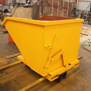 Forklift Truck Attachment Steel Self Dumping Hopper