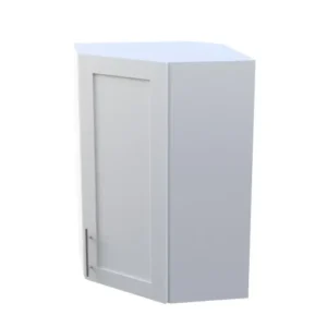White Shaker 24×40” Upper Diagonal Corner Kitchen Cabinet