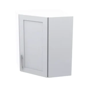 White Shaker 24” Upper Diagonal Corner Kitchen Cabinet