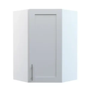 White Shaker 24×40” Upper Diagonal Corner Kitchen Cabinet