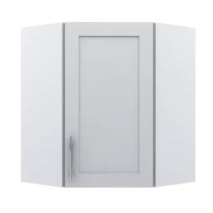 White Shaker 24” Upper Diagonal Corner Kitchen Cabinet