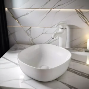 Ceramic Bathroom Basin Vanity Sink Oval Above Counter Top Mount Bowl