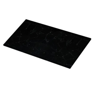 60×34 Black Crystal Quartz Island Countertop (Ready to Install)