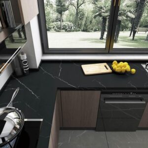 60x26 Quartz Blizzard Streaks Polished Countertop (Ready to Install)