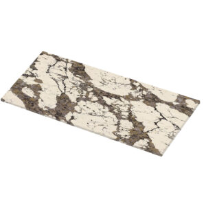 60x26 Quartz Brown Lava Polished Countertop (Ready to Install)