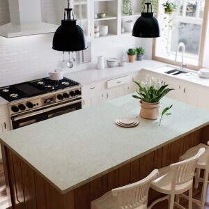 60×34 Deep Sea Quartz Island Countertop (Ready to Install)