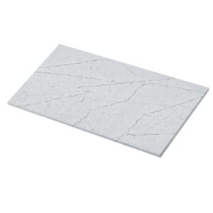 60×34 Silver Frost Quartz Island Countertop (Ready to Install)