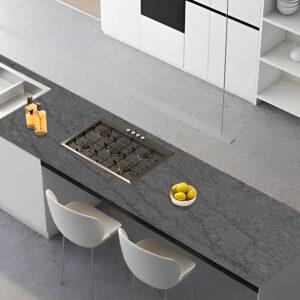125x26 Thunder Cloud Quartz Countertop (Ready to Install)