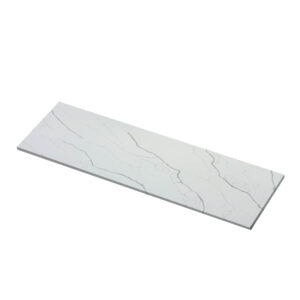 125x34 Calacatta Grey Quartz Polished Island Countertop (Ready to Install)