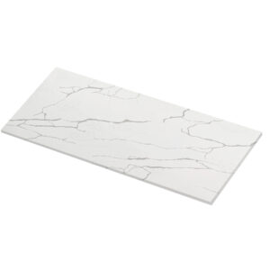 60x26 Quartz Calacatta Taj Polished Countertop (Ready to Install)
