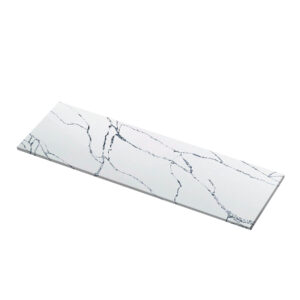 125x34 Clacatta Liza Quartz Polished Island Countertop (Ready to Install)
