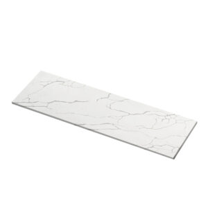 125x34 Calacatta Taj Quartz Polished Island Countertop (Ready to Install)